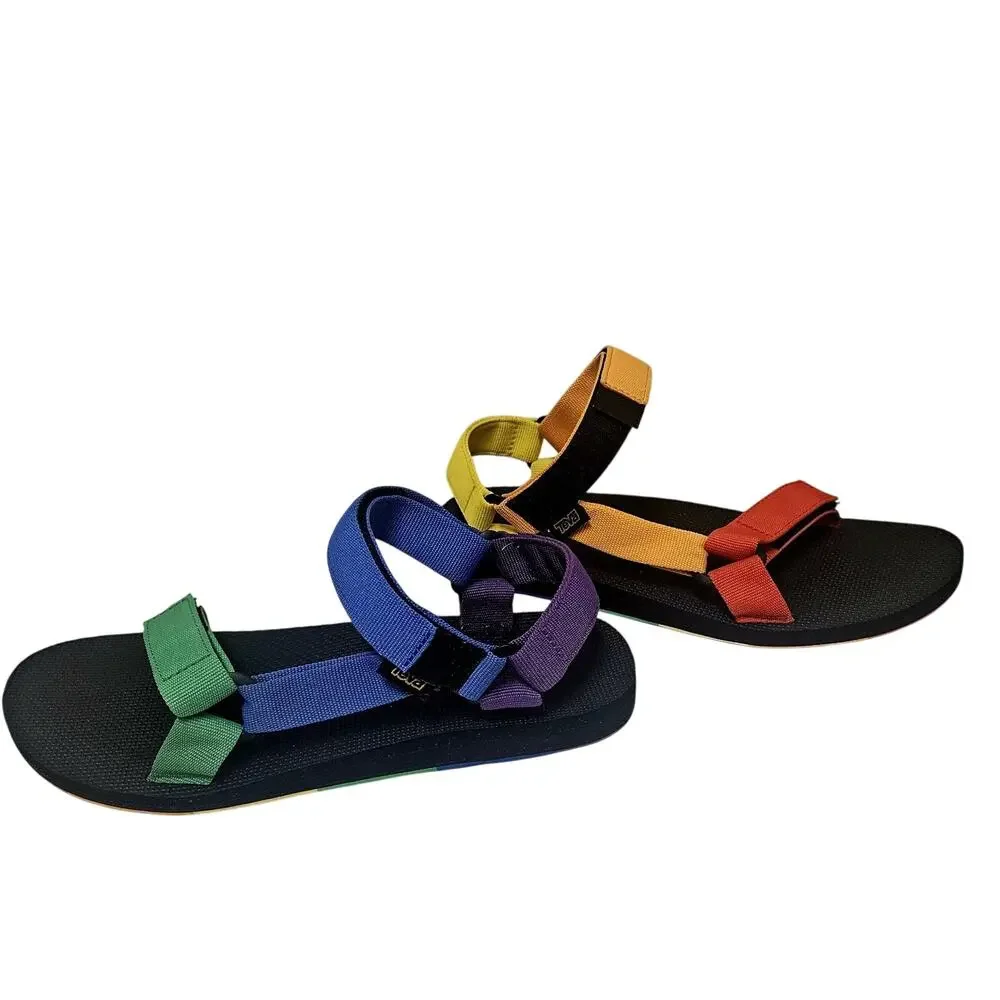TEVA UNIVERSAL MEN'S Sandals Rainbow Adjustable Men's SZ 11, Beach, Summer